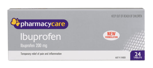 Pharmacy Care Ibuprofen 200mg Tablets 24
