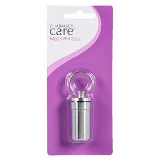 Pharmacy Care Metal Pill Case