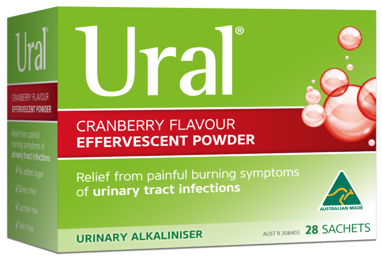 Ural Effervescent Cranberry Flavour Sachets 28 x 4g