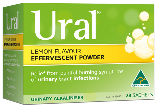 Ural Effervescent Lemon Flavour Sachets 28 x 4g