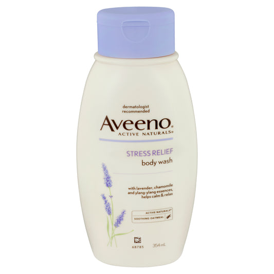 Aveeno Active Naturals Stress Relief Lavender Scented Body Wash 354mL