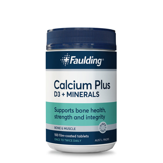 Faulding Calcium PLUS D3 + Minerals 100 Tablets