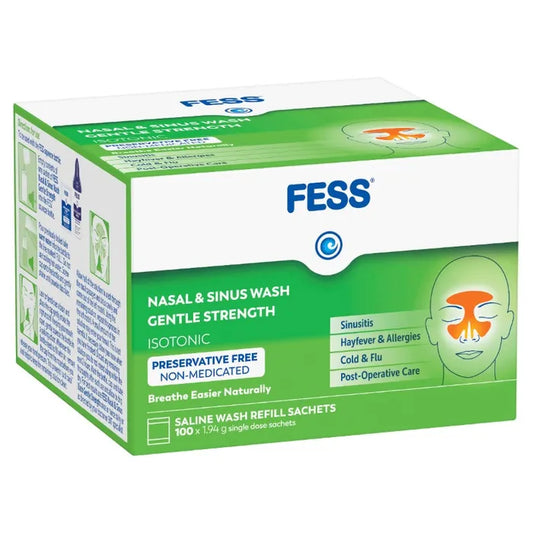 Fess Sinu-Cleanse Gentle Cleansing Wash Refill Sachets X 100