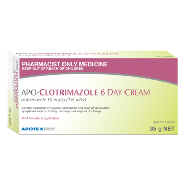 APO-Clotrimazole 6 Day Thrush Cream 1% 35g (Generic of CANESTEN)