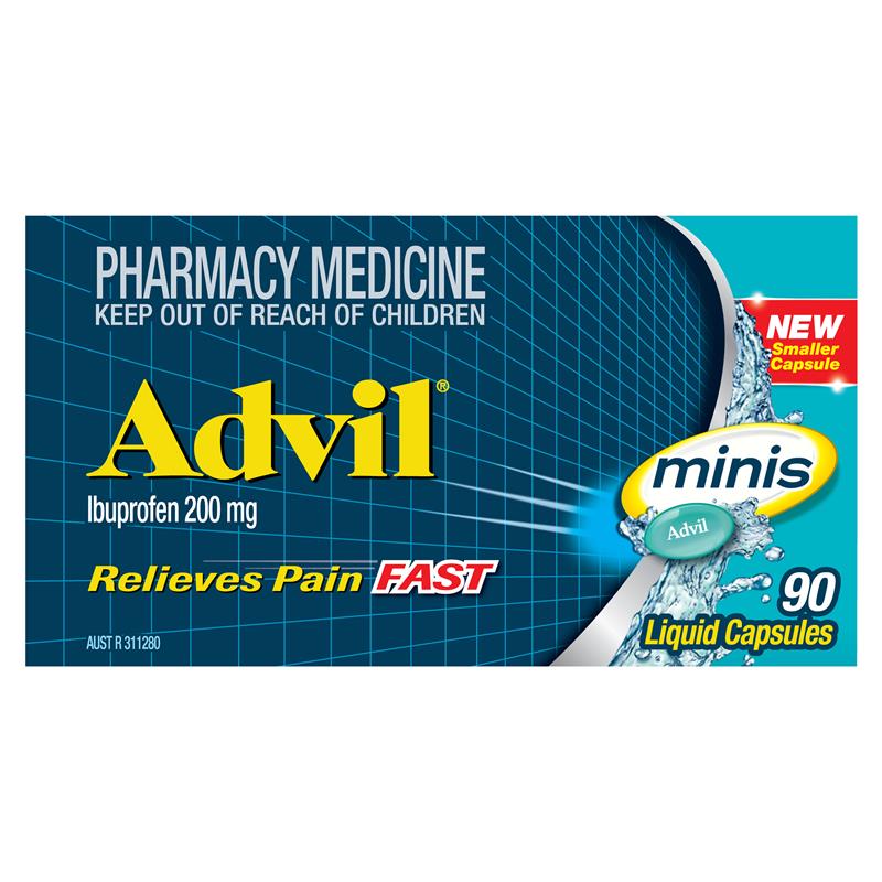 Advil Minis Liq Cap 200mg 90