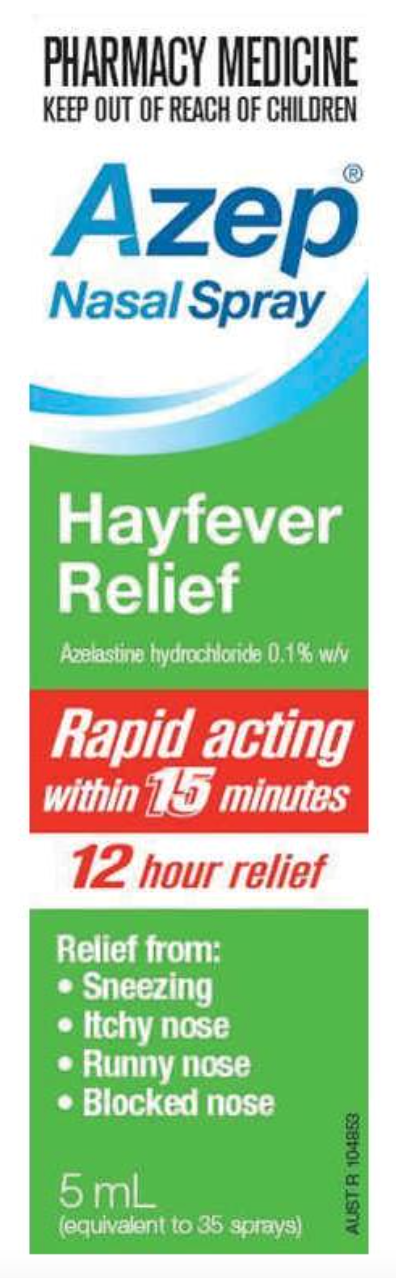 Azep Hayfever Relief Nasal Spray 5mL