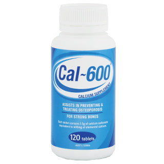 CAL-600 Calcium Carbonate Tablets 1500mg 120