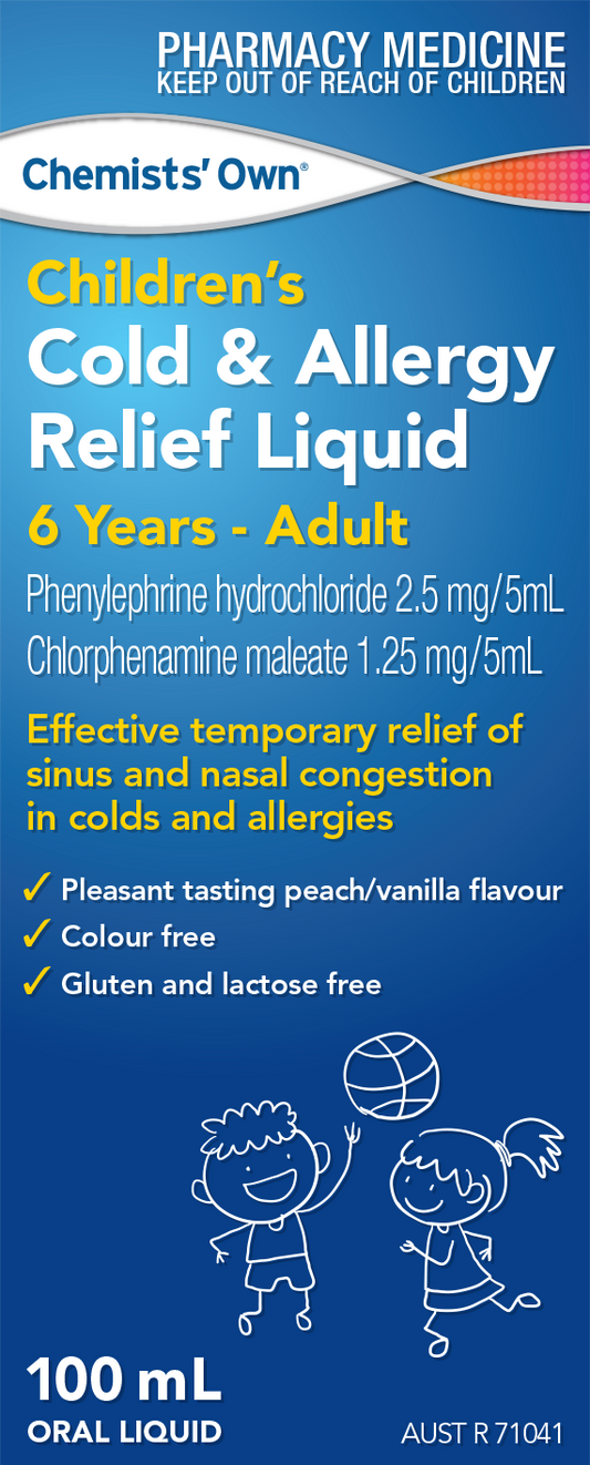 CO Children's Cold & Allergy Relief Liquid 100mL
