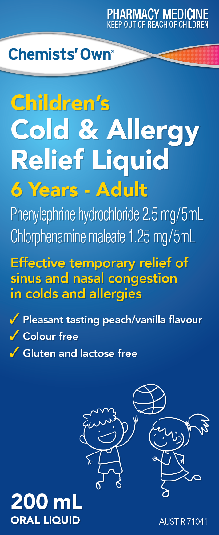 CO Children's Cold & Allergy Relief Liquid 200mL