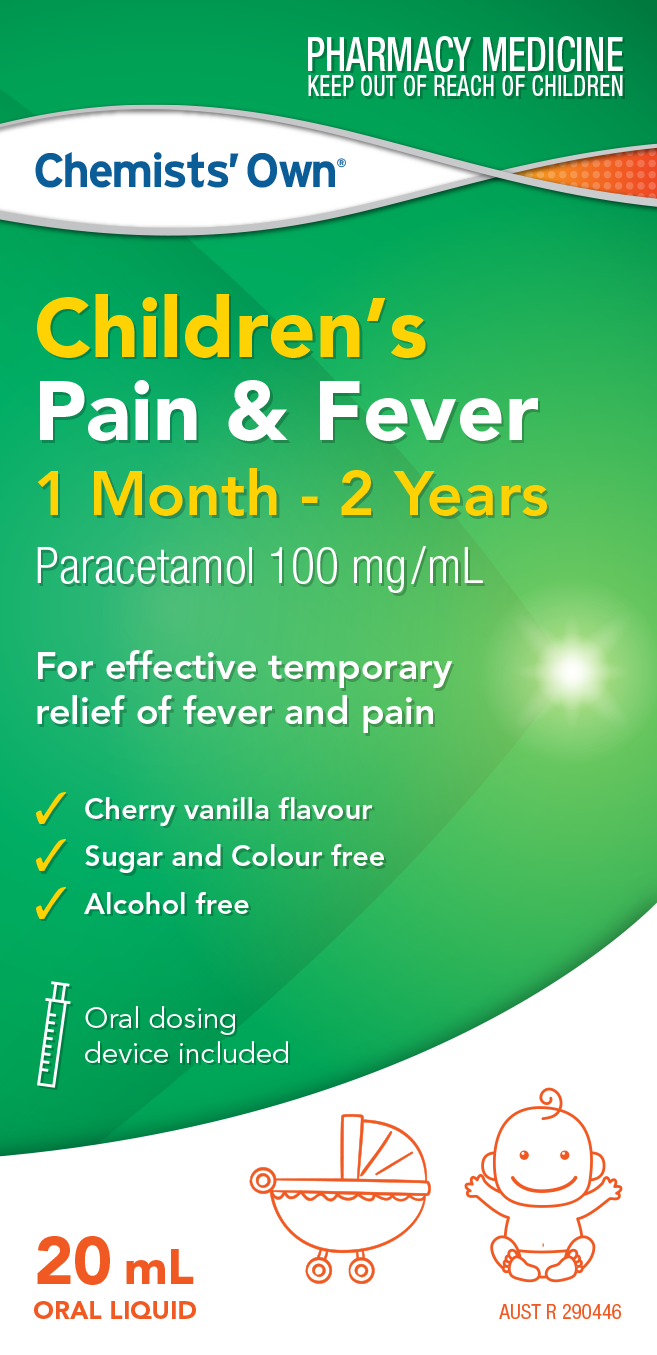 CO Children's Paracetamol Pain & Fever 1M - 2Yrs 20mL
