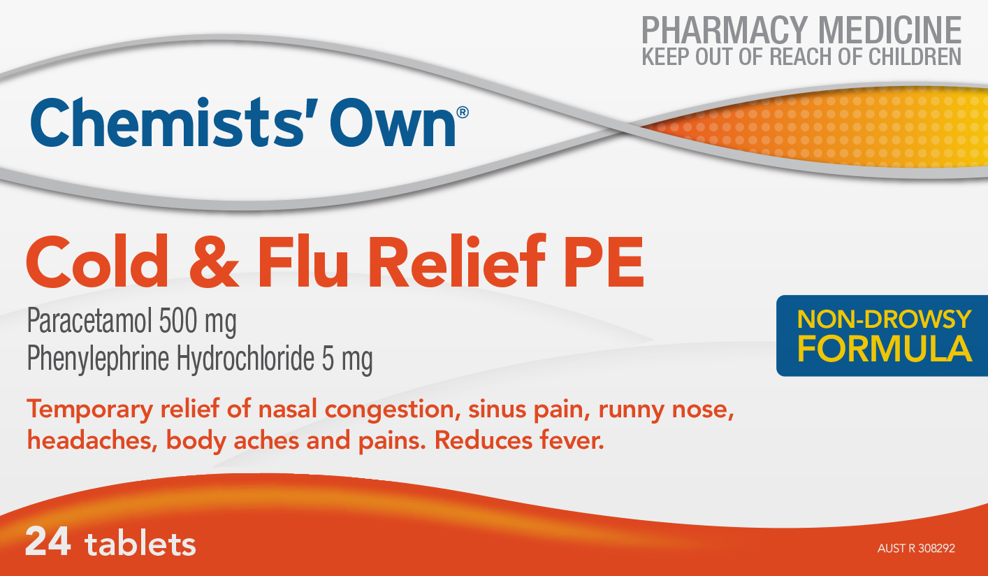 CO Cold & Flu Relief PE Tabs 24