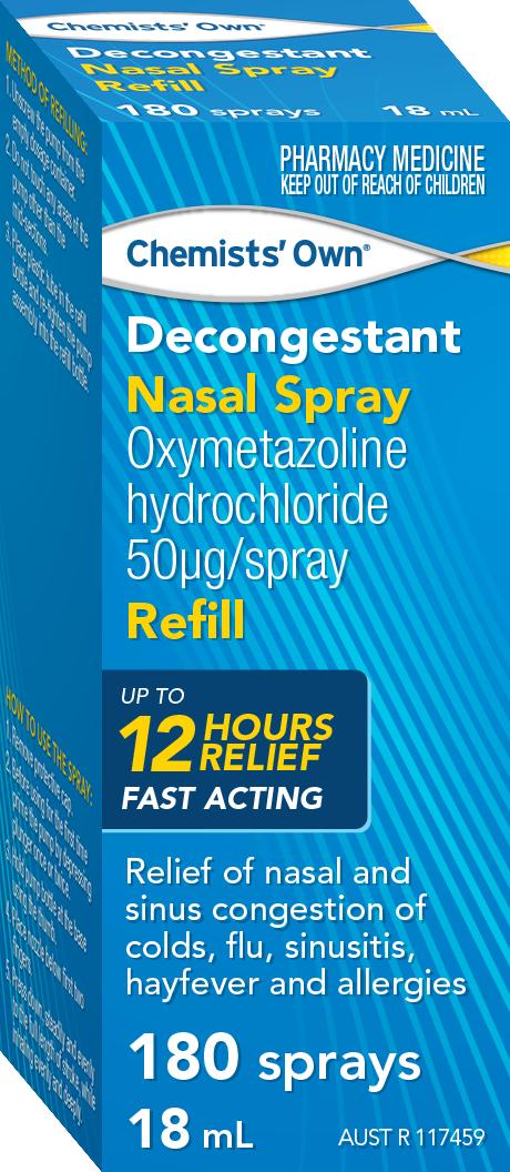 CO Decongestant Nasal Spray Refill 180 Sprays 18ml