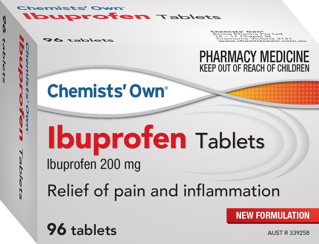 CO Ibuprofen Tablets 200mg 96