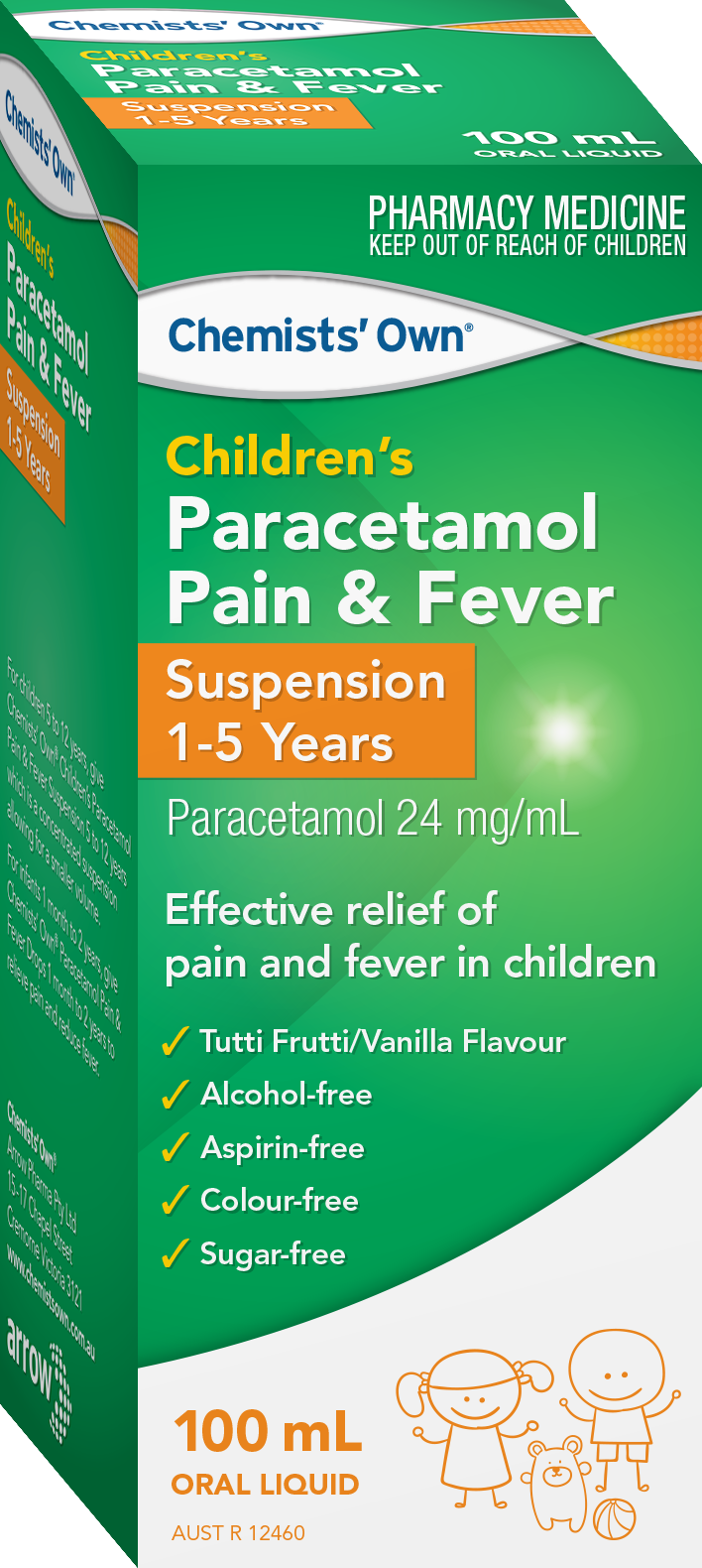 CO Children's Paracetamol 1- 5 Yrs Susp 100mL