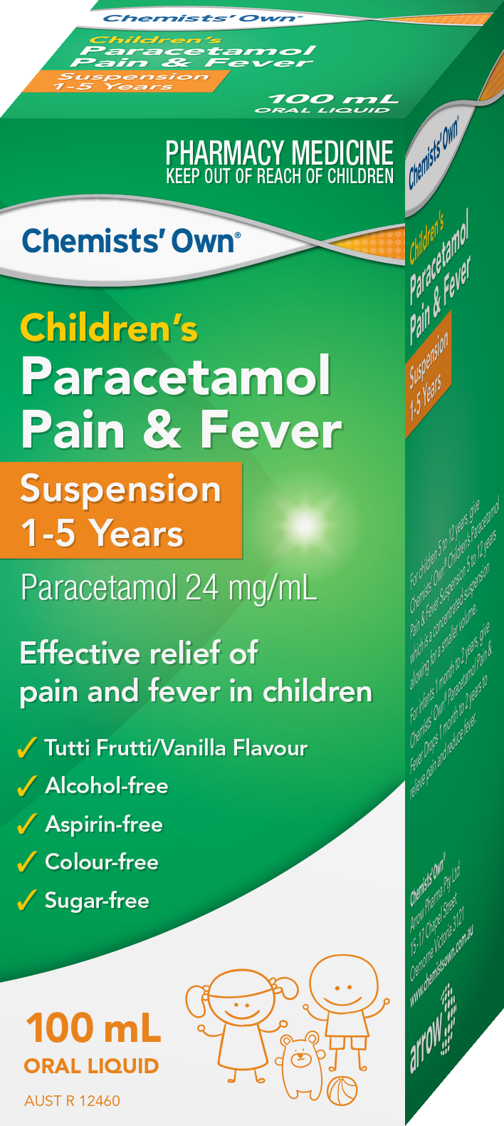 CO Children's Paracetamol 1- 5 Yrs Susp 100mL