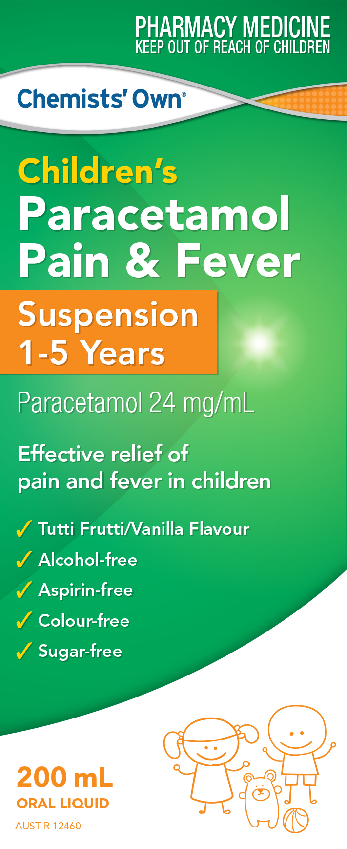 CO Children's Paracetamol 1- 5 Yrs Susp 200mL