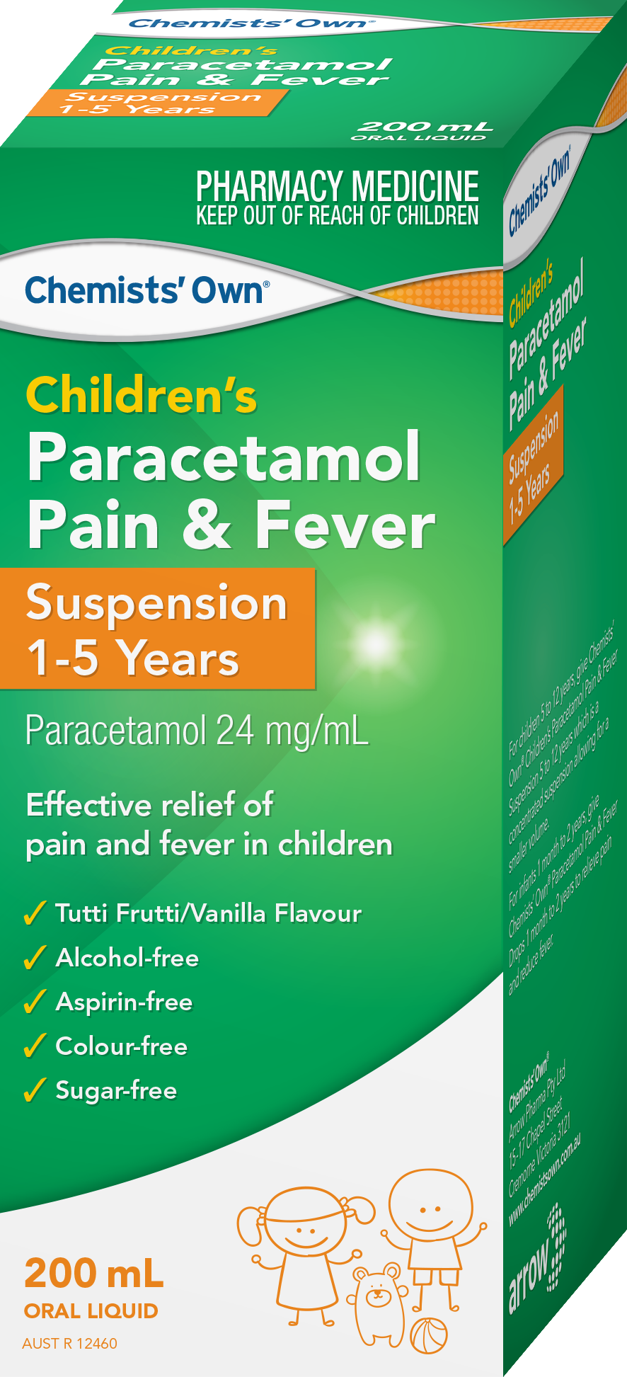 CO Children's Paracetamol 1- 5 Yrs Susp 200mL