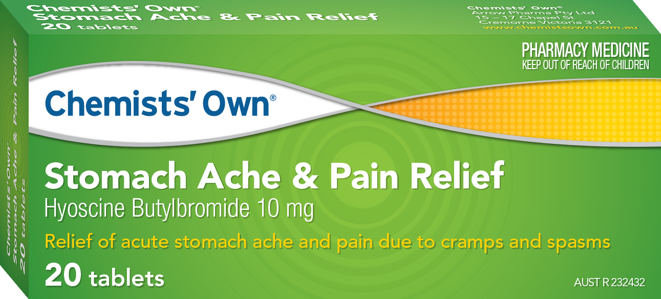 CO Stomach Ache & Pain Relief Tab 10mg 20