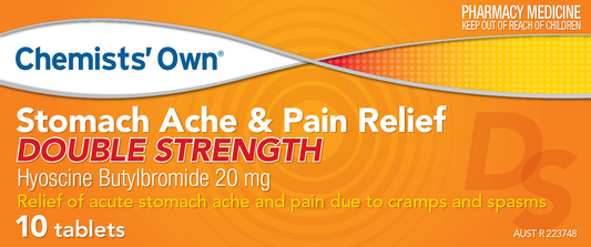 CO Stomach Ache & Pain Double Strength Tablets 10