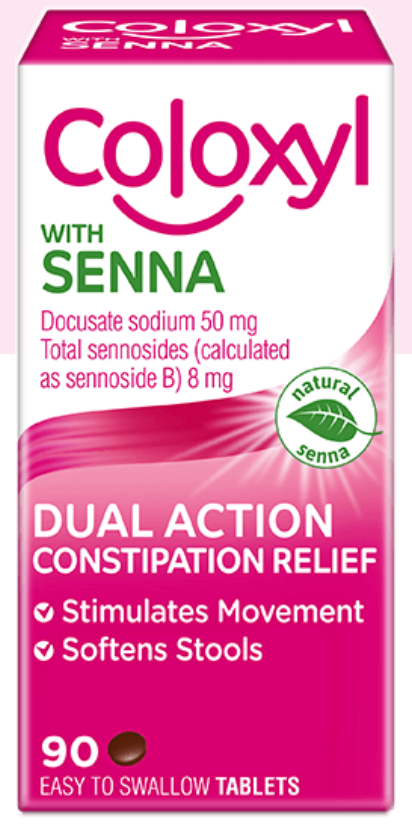 Coloxyl with Senna Softener & Laxative Tablets 90