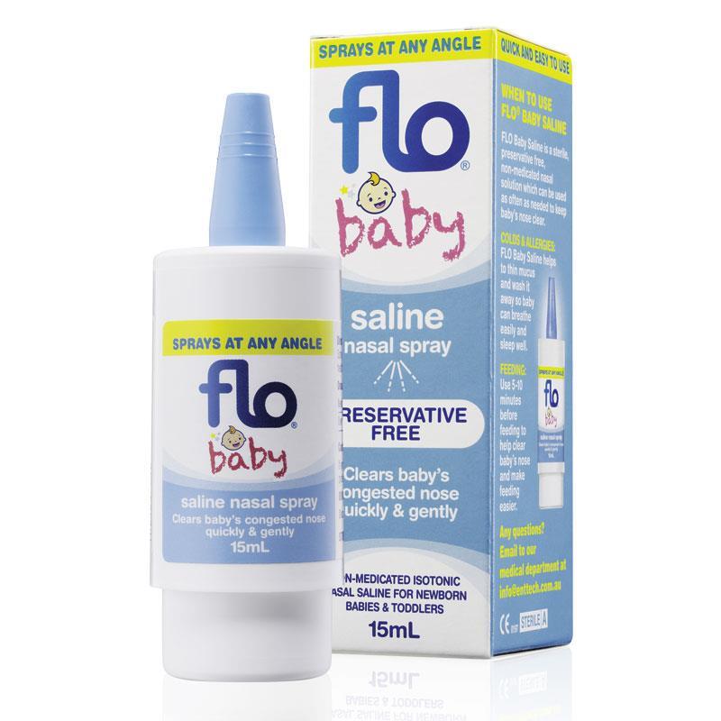 Flo Baby Saline+ Nasal Spray - 15mL