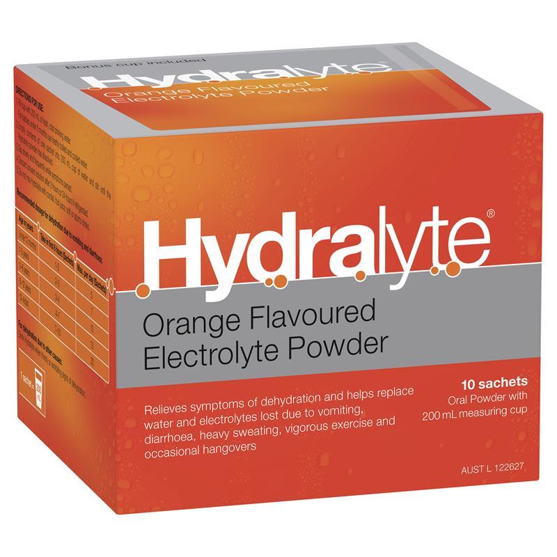 Hydralyte Orange Sachet 5g -10 pack