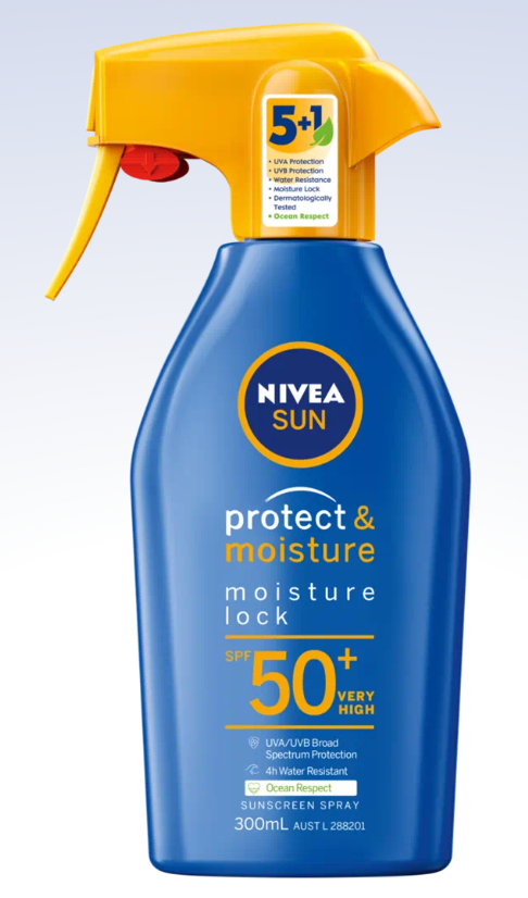 Nivea Sun SPF50+ Trigger Spray Protect & Moisture 300ml