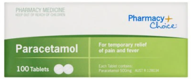 PharmacyChoice Paracetamol Tablets 100 NS
