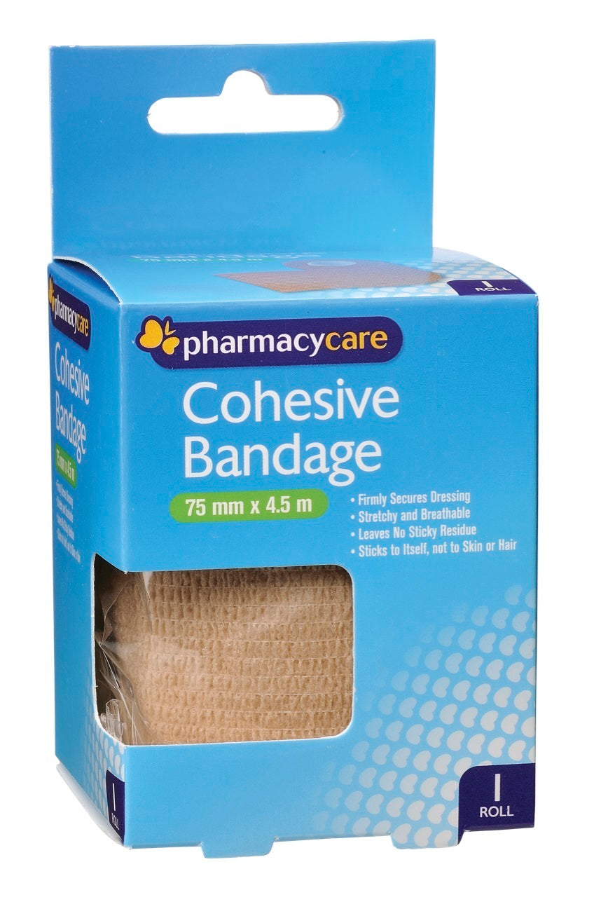 Pharmacy Care Cohesive Bandage 75mmx4.5m