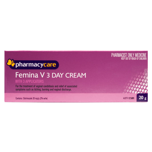 Pharmacy Care Femina V 3 Day Cream 20g