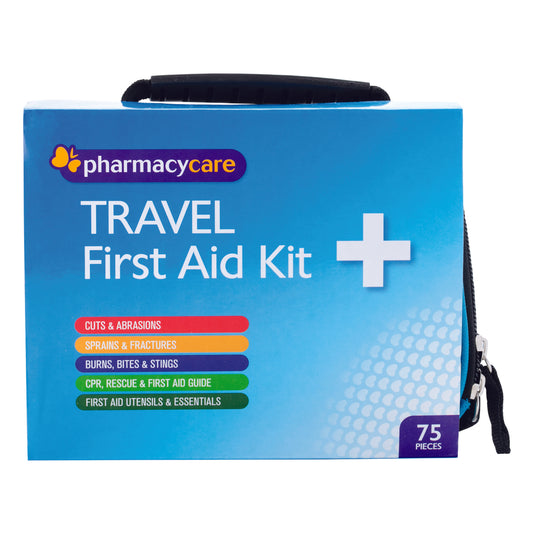 Pharmacy Care First Aid Kit Travel - 75 Pieces