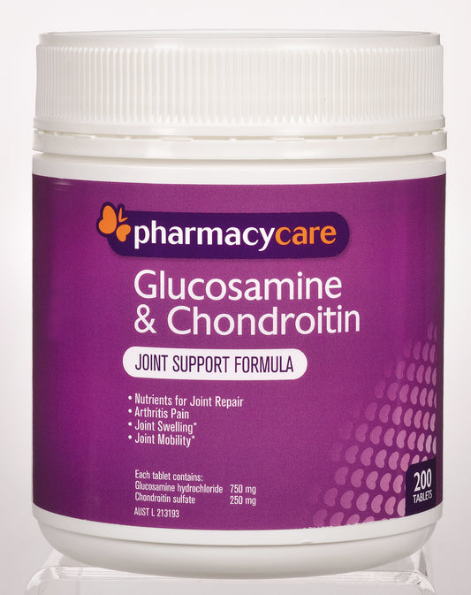 Pharmacy Care Glucosamine & Chondroitin - 200 Tablets