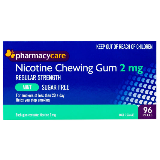 Pharmacy Care Nicotine Gum 2 mg Mint - 96 Pack