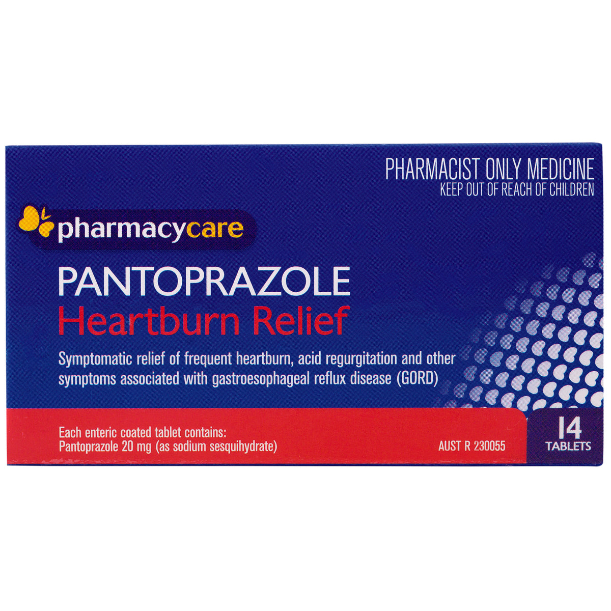 Pharmacy Care Pantoprazole Heartburn Relief Tabs 14