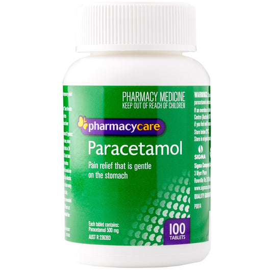 Pharmacy Care Paracetamol 100 Tablets Bottle