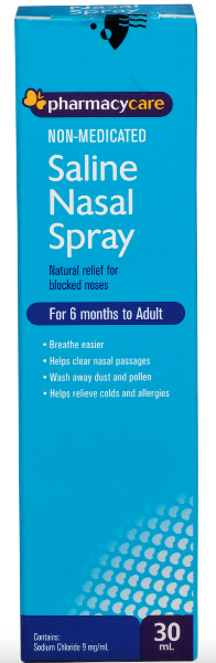 Pharmacy Care Saline Nasal Spray - 30mL