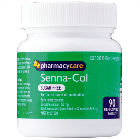 Pharmacy Care Senna-Col Sugar Free 90 Tab