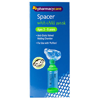 Pharmacy Care Spacer with Child Mask