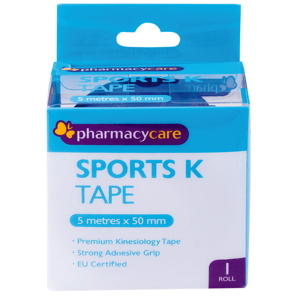 Pharmacy Care Sports K Tape 50mm x 5m Blue