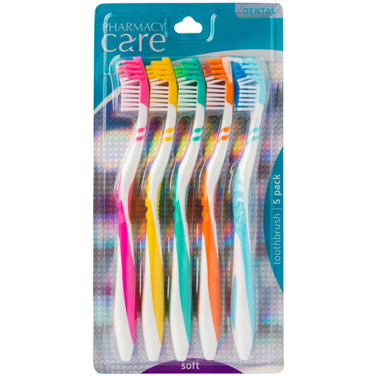 Pharmacy Care Toothbrush Soft 5 Pack
