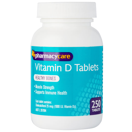 Pharmacy Care Vitamin D - 250 Tablets