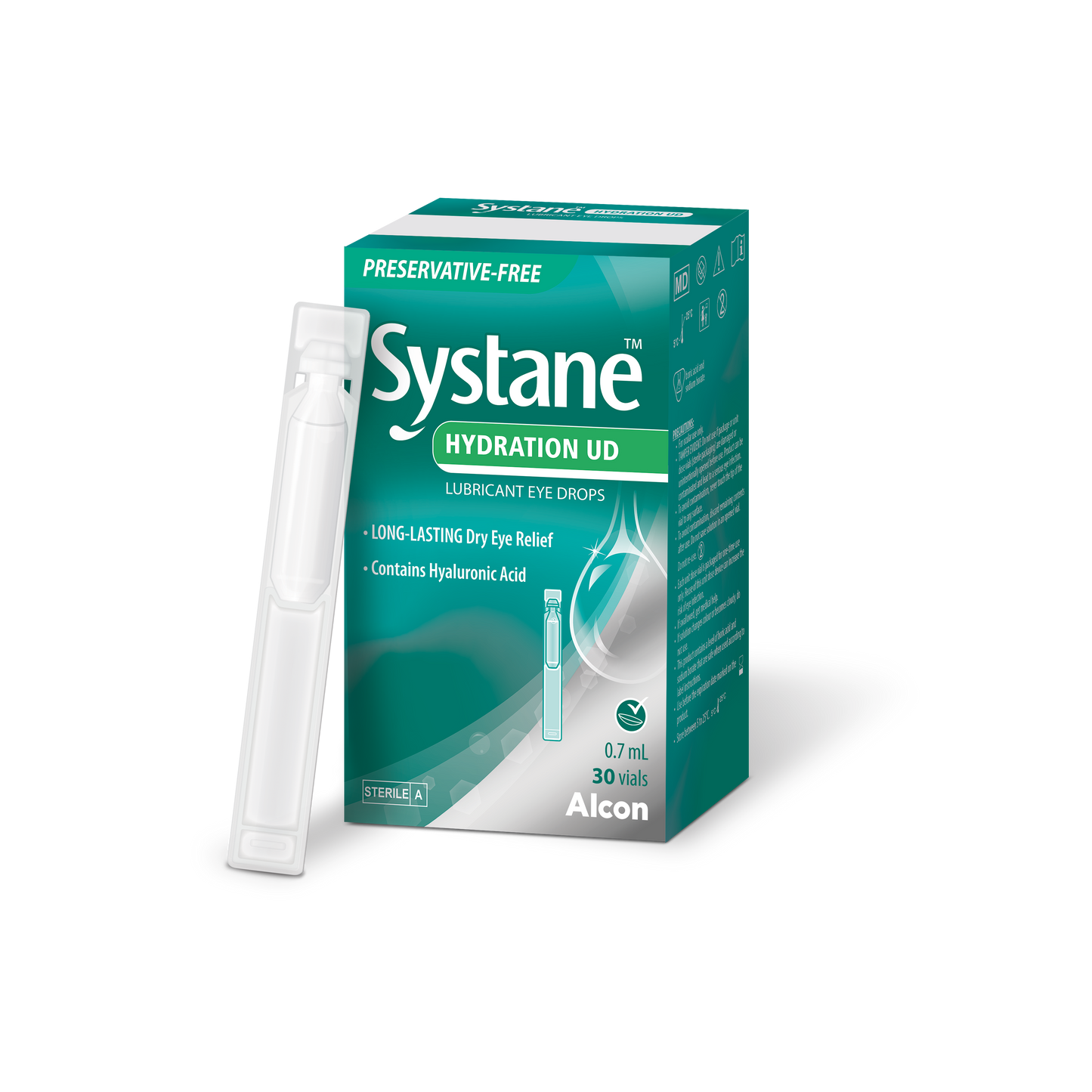 Systane Hydration UD Lubricating Eye Drops Vials 0.7mL 30 Pack