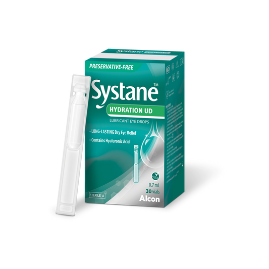 Systane Hydration UD Lubricating Eye Drops Vials 0.7mL 30 Pack