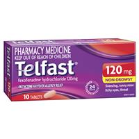 Telfast 120mg - 10 Tablets