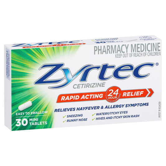 Zyrtec Rapid Acting Relief 30 Tablets