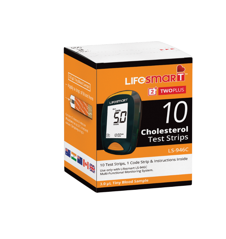 LifeSmart Cholesterol Test Strips 10 Tests