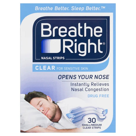 Breathe Right Nasal Strips Clear Regular X 30